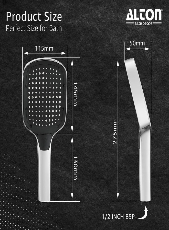 ALTON SHR22405, ABS,3-Function, 5-INCH, Hand Shower Only, Silver - Image 3